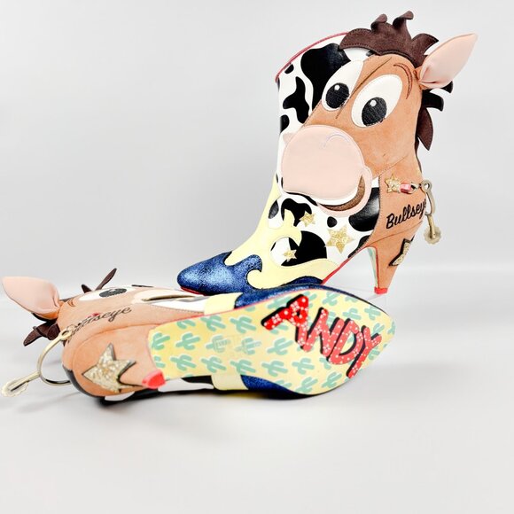 Irregular Choice Trusty Steed Pony Character Heels Brown Multi Size 39 - Picture 2 of 7